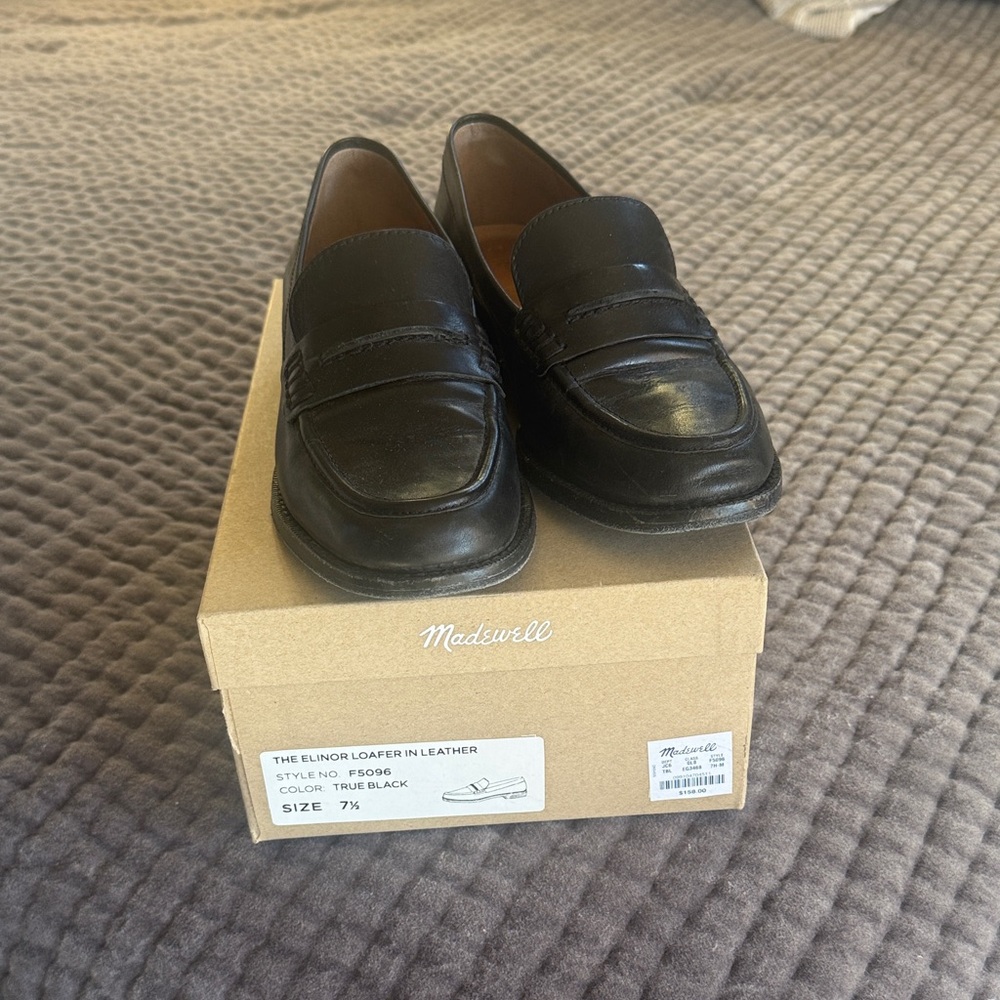 The Elinor Loafer in Black Leather